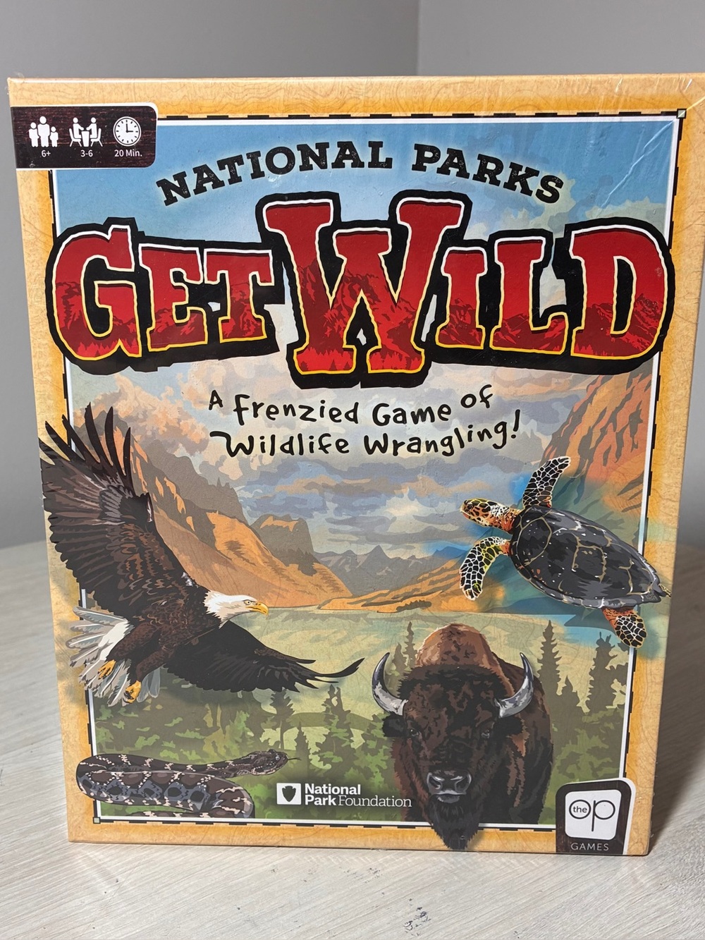 NEW Get Wild National Parks Wildlife Wrangling Family Board Dice Game SEALED